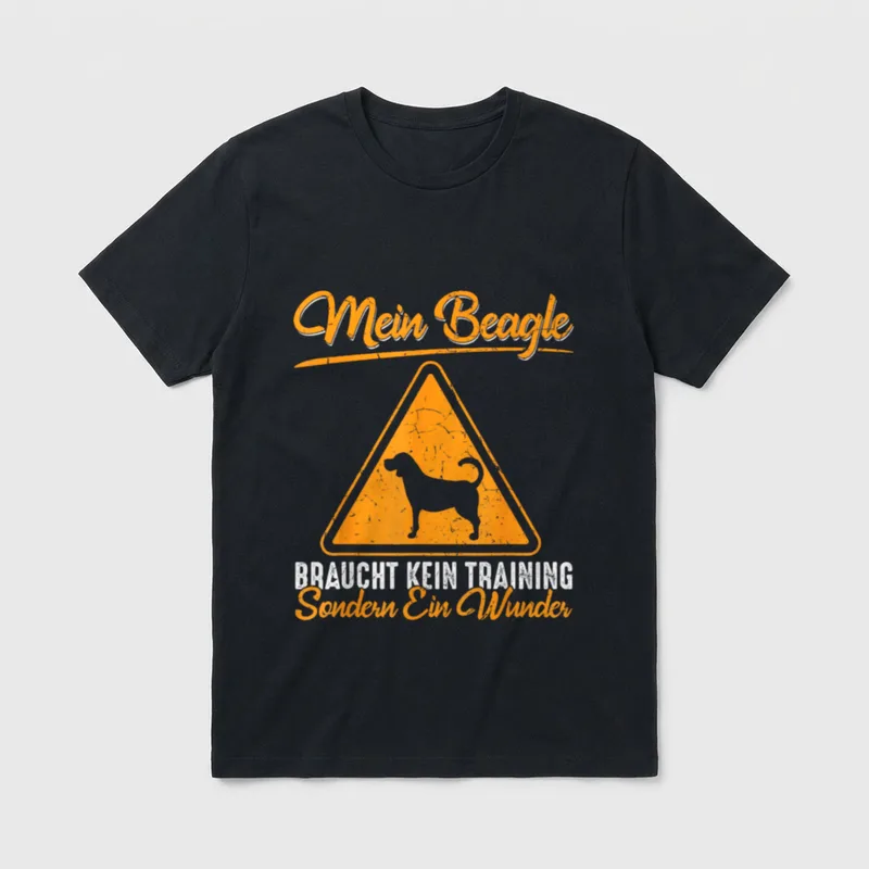 Mein Beagle braucht T-Shirt – Klassisches T-Shirt in Schwarz