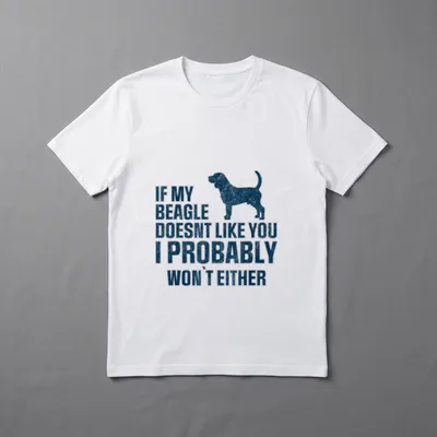 Lustiger Beagle Welpen Spruch T-Shirt – Klassisches T-Shirt in Schwarz