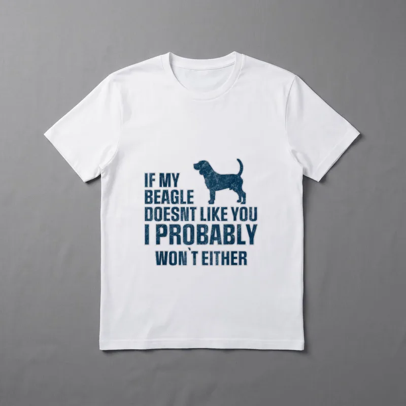 Lustiger Beagle Welpen Spruch T-Shirt – Klassisches T-Shirt in Schwarz