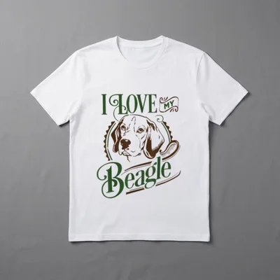Beagle Hund Hundehalter Hundeliebhaber T-Shirt – Klassisches T-Shirt in Schwarz