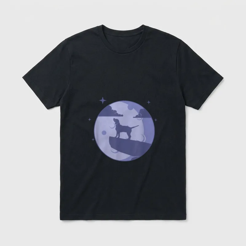 Vierbeiner Wauwau Rüde Hundebesitzer T-Shirt – Klassisches T-Shirt in Schwarz