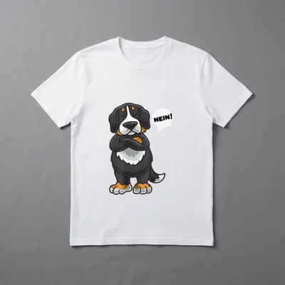 Sturer Berner Sennenhund Hund T-Shirt – Klassisches T-Shirt in Schwarz
