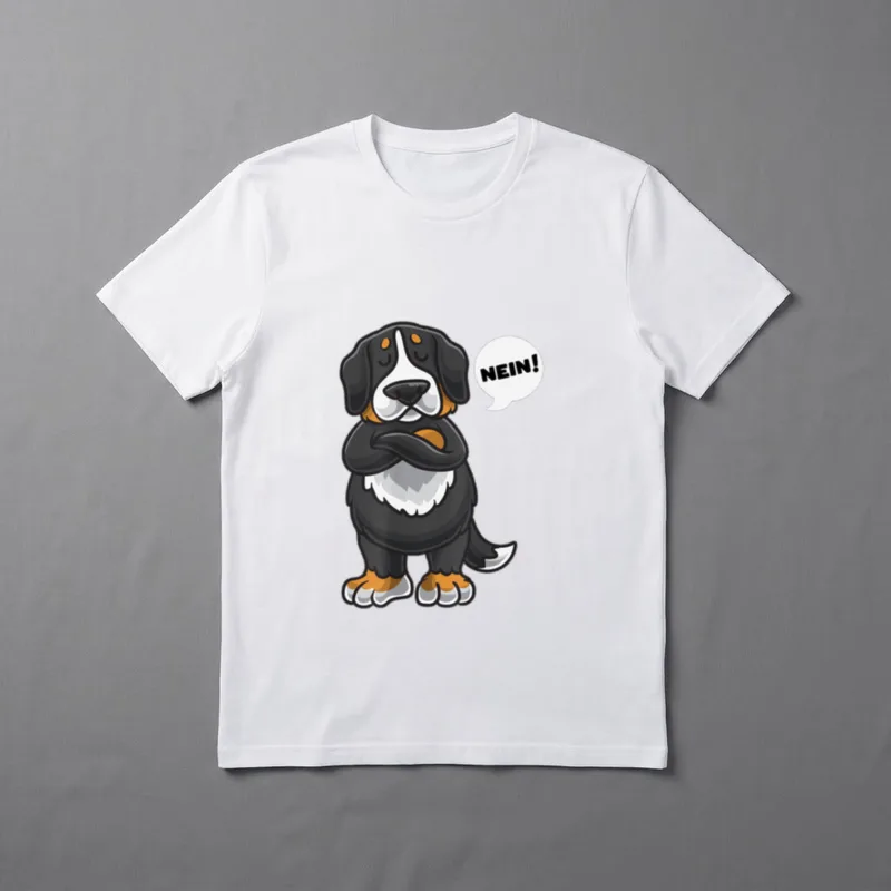 Sturer Berner Sennenhund Hund T-Shirt – Klassisches T-Shirt in Schwarz