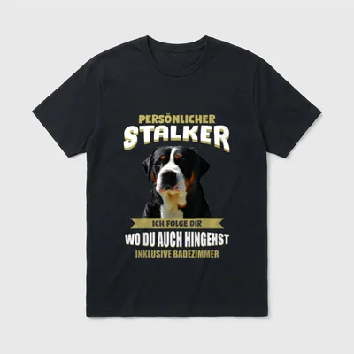 Grosser Schweizer Sennenhund Schweizer T-Shirt – Klassisches T-Shirt in Schwarz