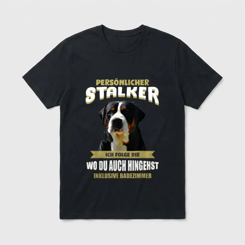 Grosser Schweizer Sennenhund Schweizer T-Shirt – Klassisches T-Shirt in Schwarz