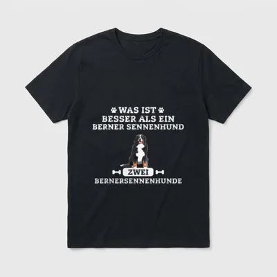 Was ist besser Berner Sennenhund T-Shirt – Klassisches T-Shirt in Schwarz