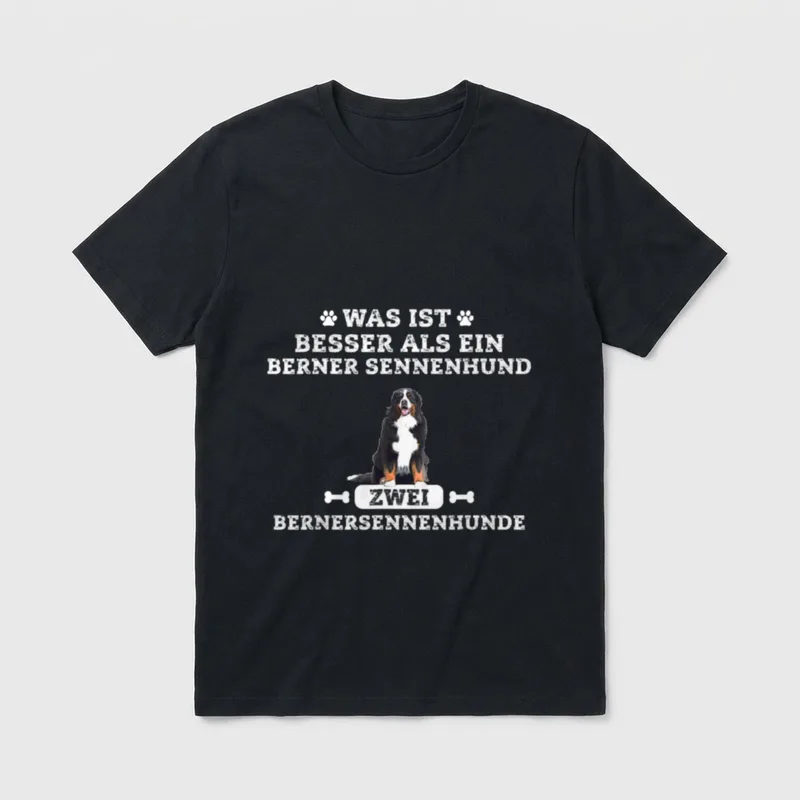 Was ist besser Berner Sennenhund T-Shirt – Klassisches T-Shirt in Schwarz