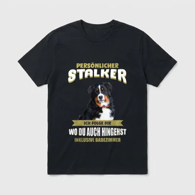 Berner Sennenhund Berner Sennenhund T-Shirt 0009 – Klassisches T-Shirt in Schwarz