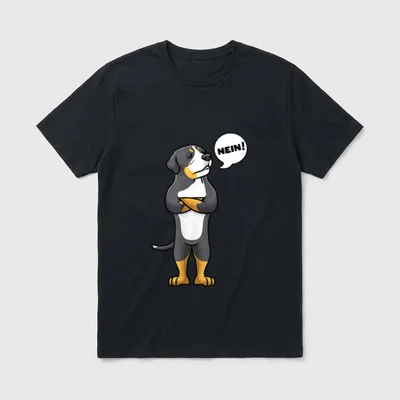 Sturer Großer Schweizer Sennenhund T-Shirt – Klassisches T-Shirt in Schwarz