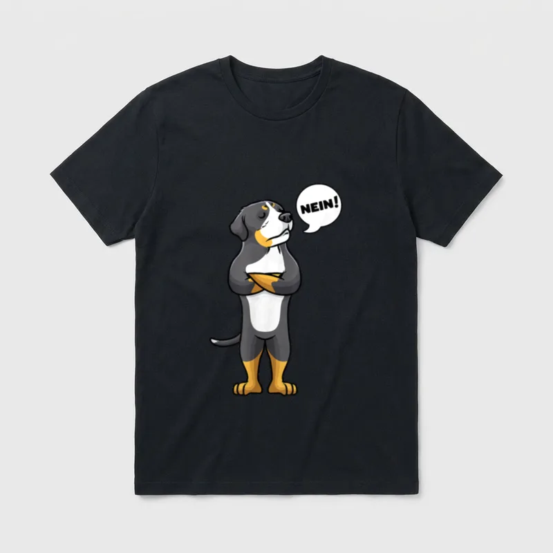 Sturer Großer Schweizer Sennenhund T-Shirt – Klassisches T-Shirt in Schwarz