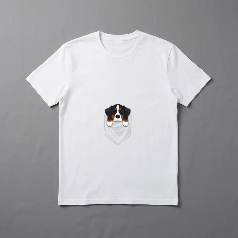 Berner Sennenhund Tasche Grafik T-Shirt – Klassisches T-Shirt in Schwarz