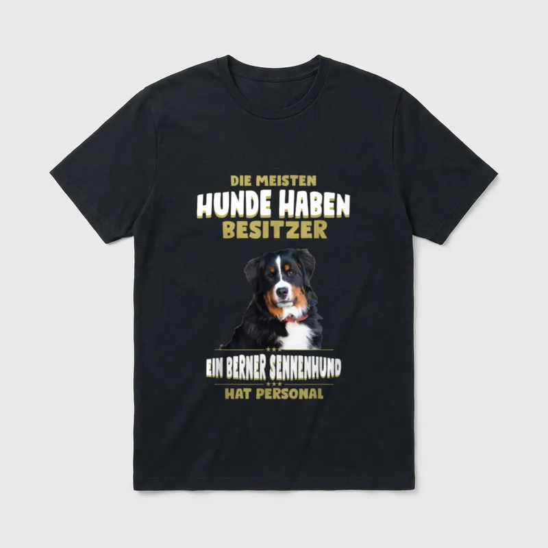 Berner Sennenhund Berner Sennenhund T-Shirt 0025 – Klassisches T-Shirt in Schwarz