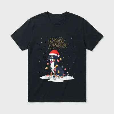 Großer Schweizer Sennenhund Merry T-Shirt – Klassisches T-Shirt in Schwarz