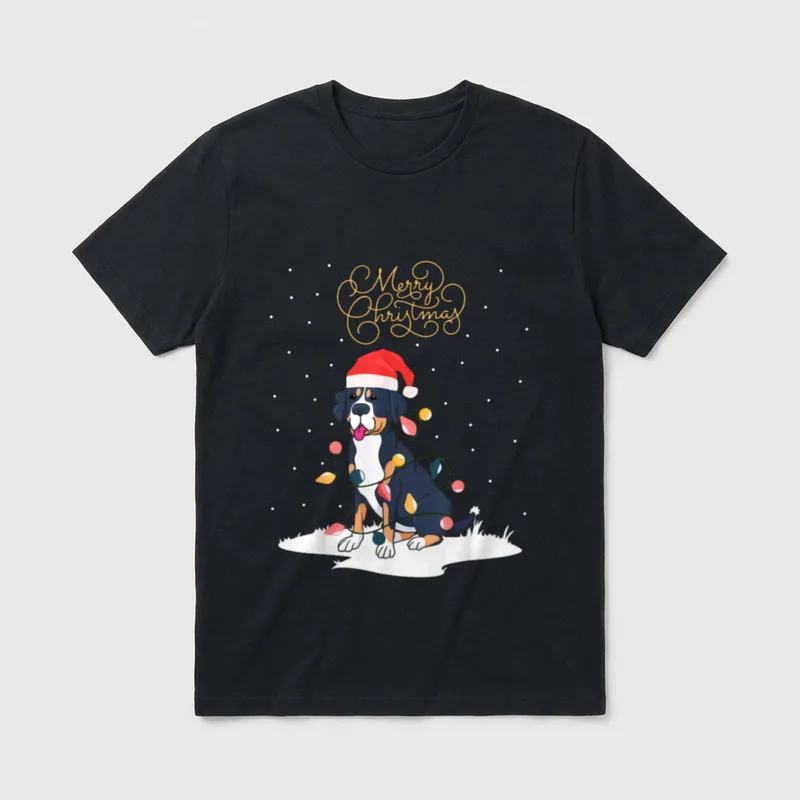 Großer Schweizer Sennenhund Merry T-Shirt – Klassisches T-Shirt in Schwarz