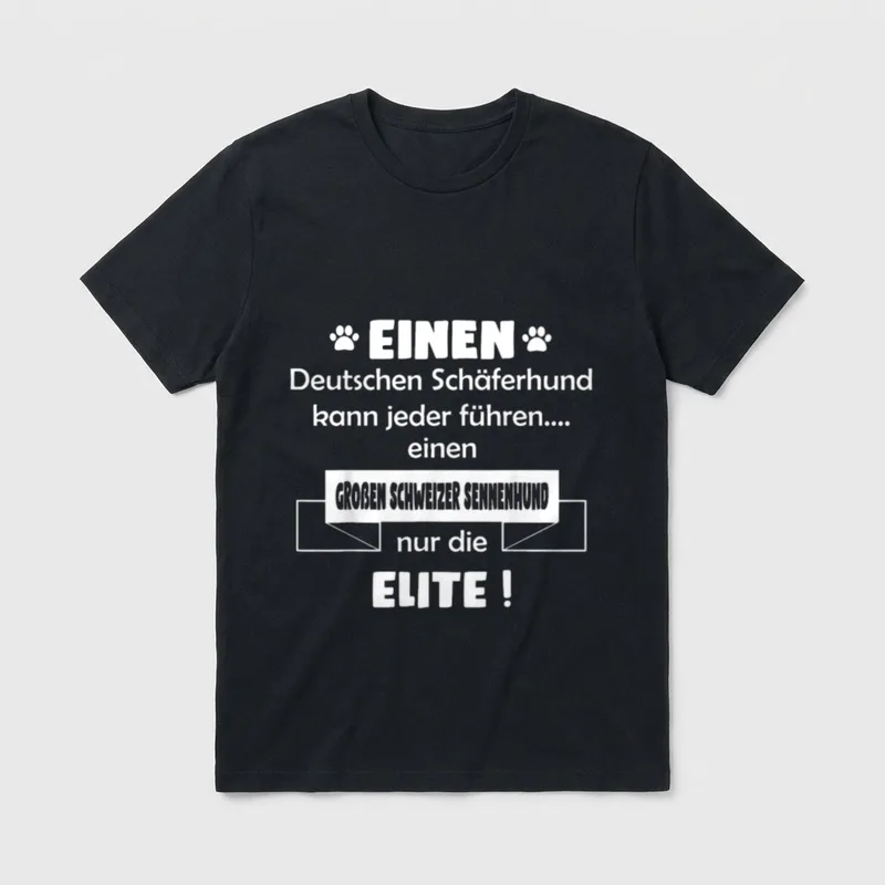 Grosser Schweizer Sennenhund Berner Sennenhund T-Shirt – Klassisches T-Shirt in Schwarz