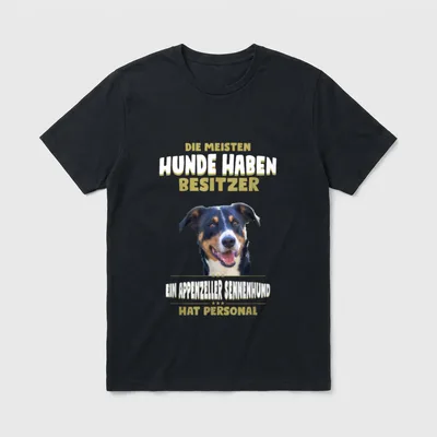 Appenzeller Sennenhund Appenzeller Sennenhund T-Shirt 0031 – Klassisches T-Shirt in Schwarz