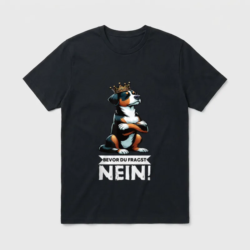 Bevor Du Fragst Nein Appenzeller T-Shirt – Klassisches T-Shirt in Schwarz