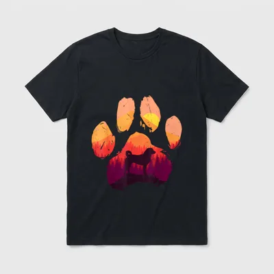 Paw Appenzeller Sennenhunde Hund T-Shirt – Klassisches T-Shirt in Schwarz