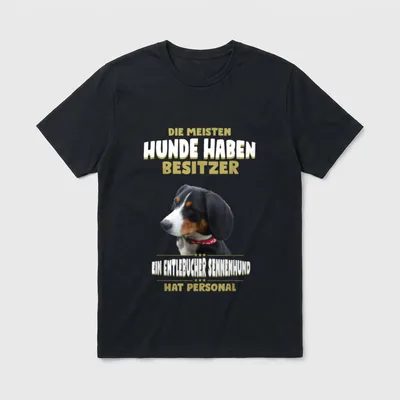 Entlebucher Sennenhund Entlebucher Sennenhund T-Shirt 0042 – Klassisches T-Shirt in Schwarz