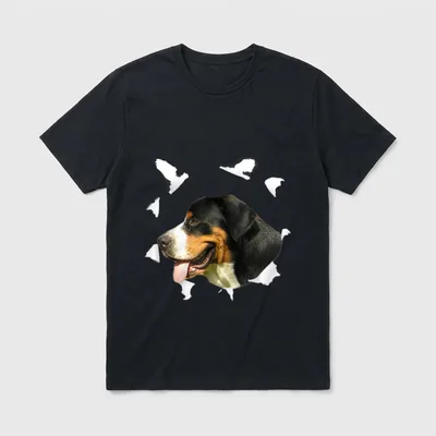 Grosser Schweizer Sennenhund T-Shirt 0044 – Klassisches T-Shirt in Schwarz