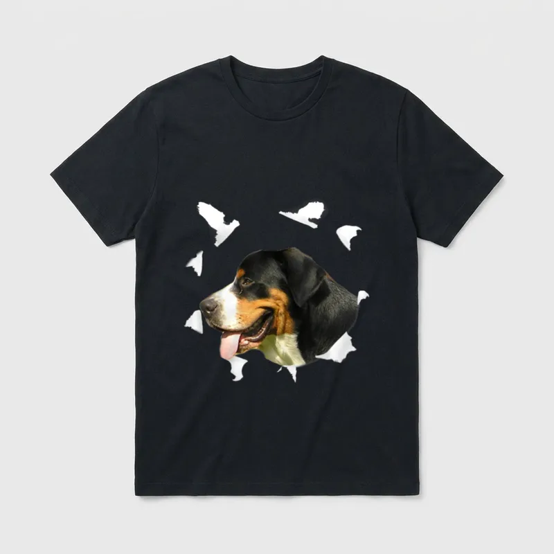 Grosser Schweizer Sennenhund T-Shirt 0044 – Klassisches T-Shirt in Schwarz