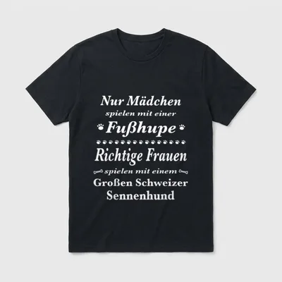 Großer Schweizer Sennenhund Schweizer T-Shirt 0047 – Klassisches T-Shirt in Schwarz
