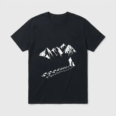 Sennenhund Spaziergang Hund T-Shirt – Klassisches T-Shirt in Schwarz