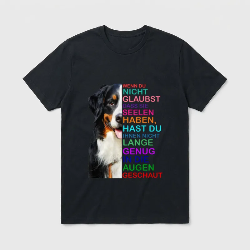 Berner Sennenhund Seele Augen T-Shirt – Klassisches T-Shirt in Schwarz
