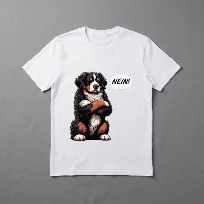 Nein Berner Sennenhund Sennenhundliebhaber T-Shirt – Klassisches T-Shirt in Schwarz