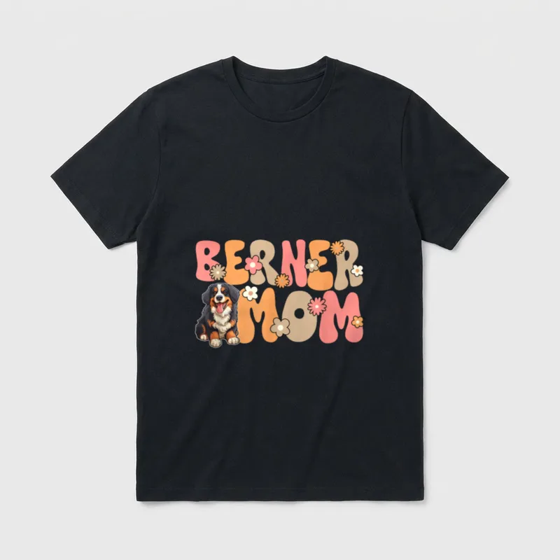 Berner Sennenhund Groovy World's T-Shirt – Klassisches T-Shirt in Schwarz