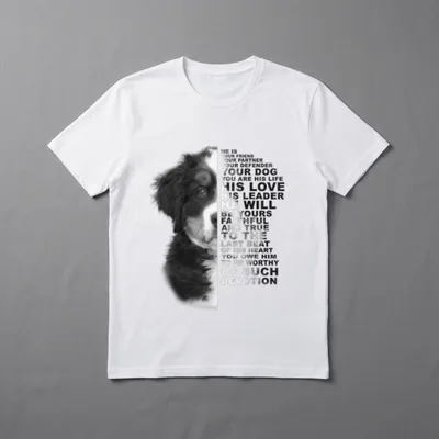 He Is Your Friend Berner Sennenhund T-Shirt – Klassisches T-Shirt in Schwarz