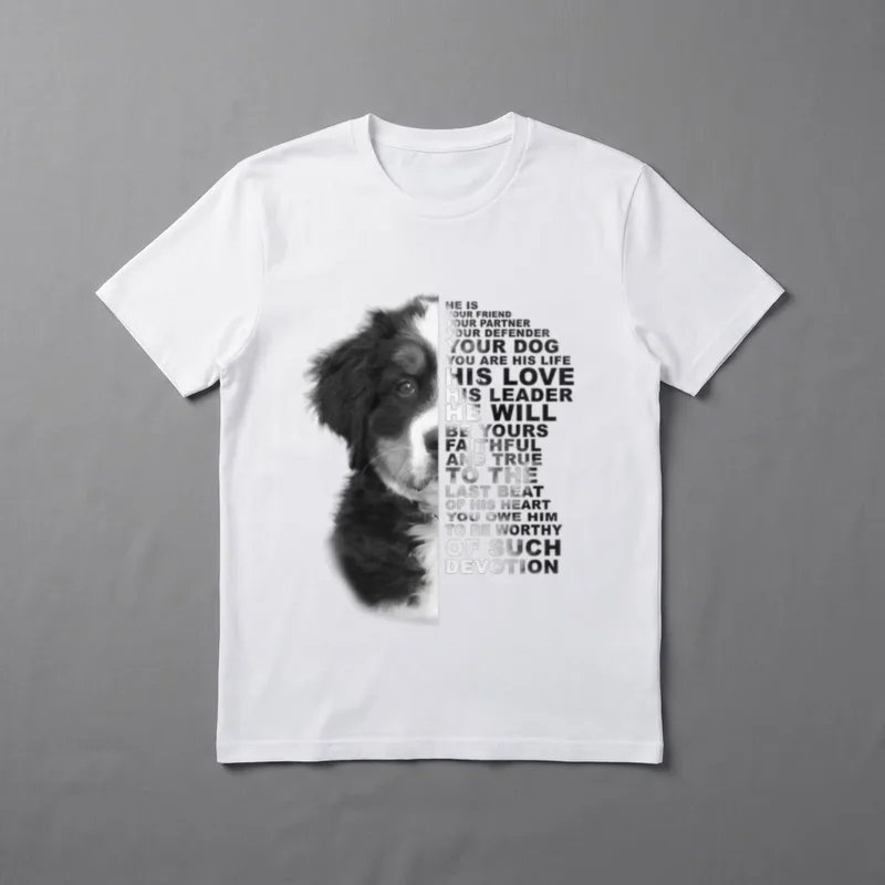 He Is Your Friend Berner Sennenhund T-Shirt – Klassisches T-Shirt in Schwarz