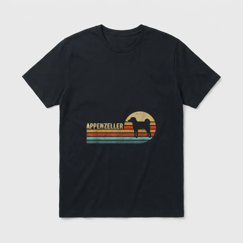 Appenzeller Sennenhund Schweizer Sennenhund T-Shirt – Klassisches T-Shirt in Schwarz