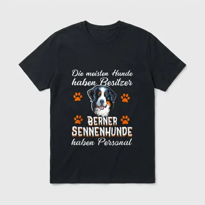 Lustiges Berner Sennenhunde Besitzer T-Shirt – Klassisches T-Shirt in Schwarz