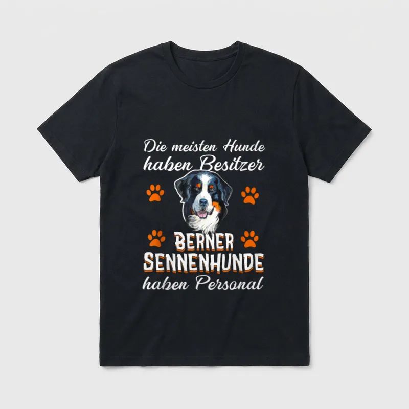 Lustiges Berner Sennenhunde Besitzer T-Shirt – Klassisches T-Shirt in Schwarz