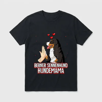 Mama Berner Sennenhund T-Shirt – Klassisches T-Shirt in Schwarz