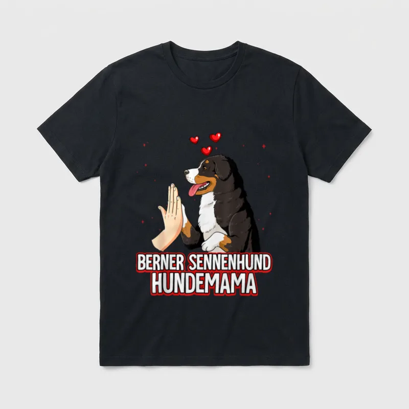 Mama Berner Sennenhund T-Shirt – Klassisches T-Shirt in Schwarz