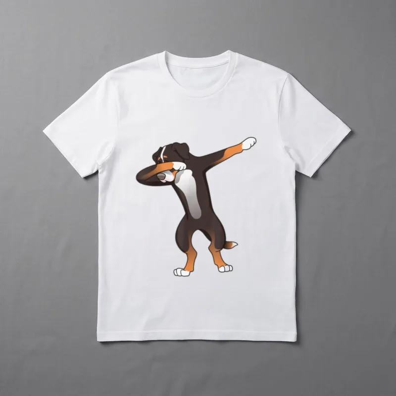 Dabbing Grosser Schweizer Sennenhund T-Shirt – Klassisches T-Shirt in Schwarz