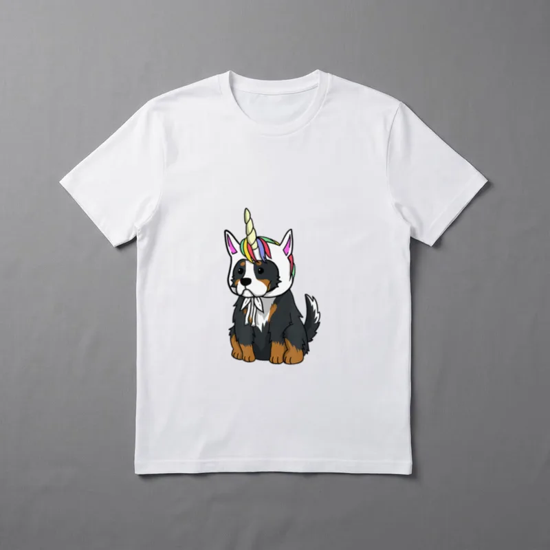 Berner Sennenhund Einhorn Hut T-Shirt – Klassisches T-Shirt in Schwarz