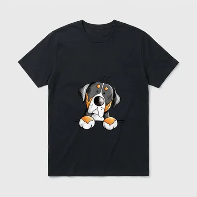 Großer Schweizer Sennenhund T Fun T-Shirt – Klassisches T-Shirt in Schwarz