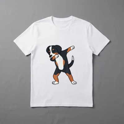 Dabbing Grosser Schweizer Sennenhund Dab T-Shirt – Klassisches T-Shirt in Schwarz