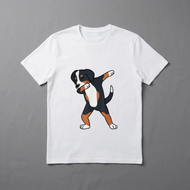 Dabbing Grosser Schweizer Sennenhund Dab T-Shirt – Klassisches T-Shirt in Schwarz