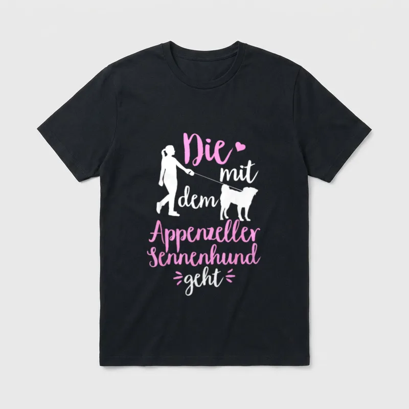 Die Mit Dem Appenzeller T-Shirt – Klassisches T-Shirt in Schwarz