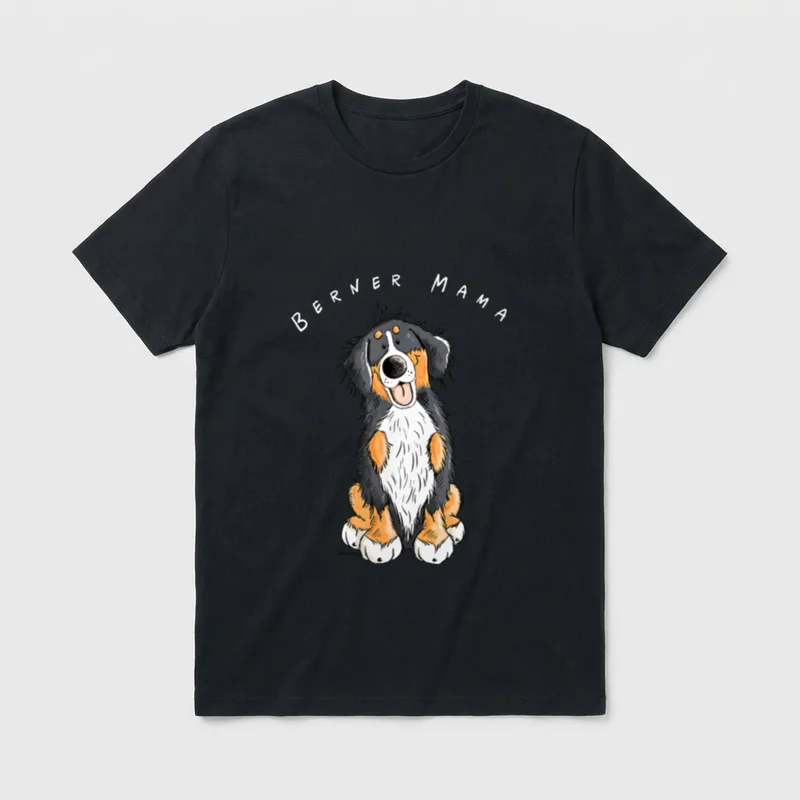 Berner Mama I Sennenhund T-Shirt – Klassisches T-Shirt in Schwarz