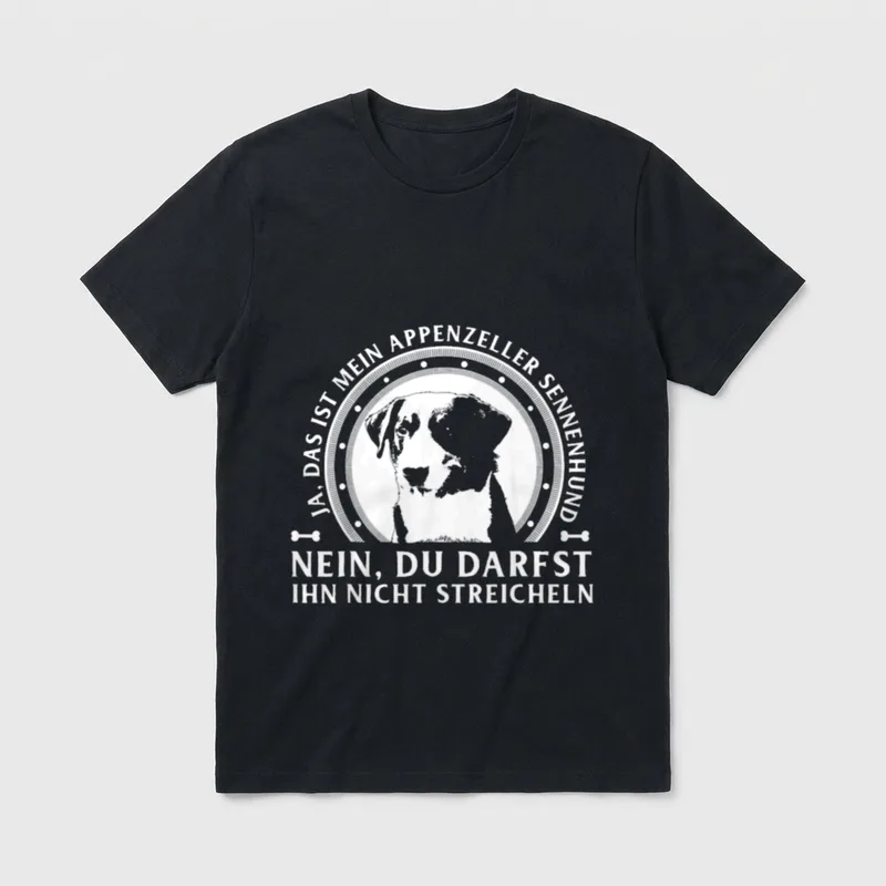 Ja das ist mein Appenzeller T-Shirt – Klassisches T-Shirt in Schwarz