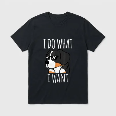 Berner Sennenhund I Do T-Shirt – Klassisches T-Shirt in Schwarz