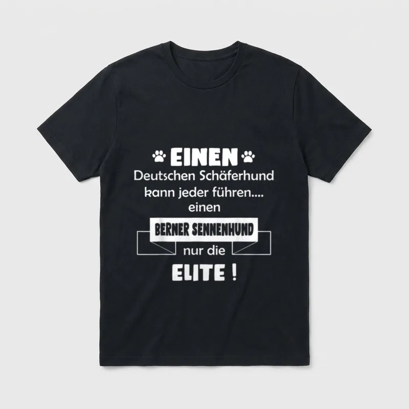 Berner Sennenhund Berner Sennenhund T-Shirt 0105 – Klassisches T-Shirt in Schwarz