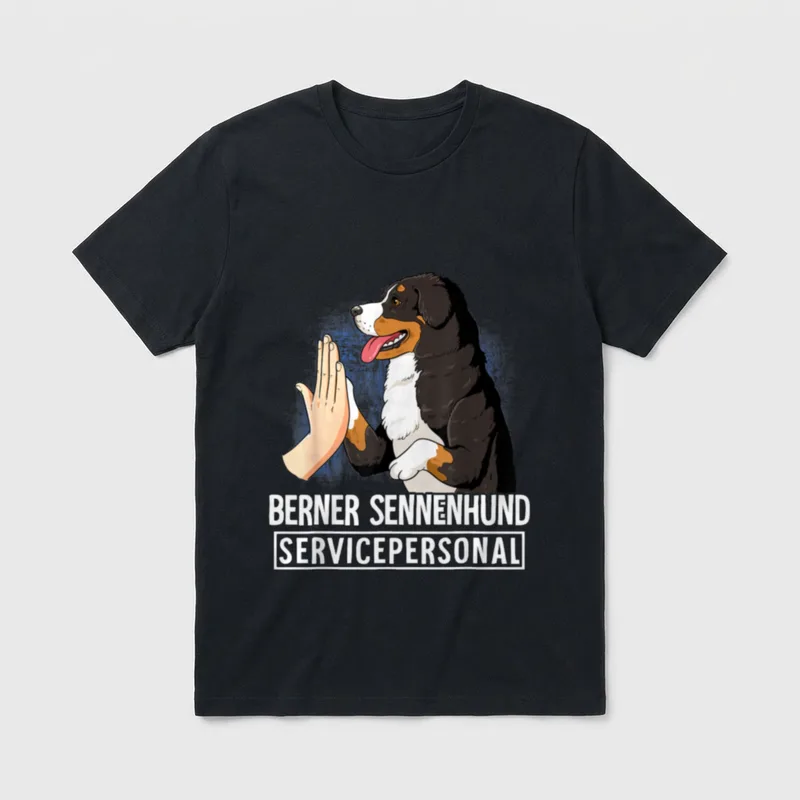 Berner Sennenhund T-Shirt 0107 – Klassisches T-Shirt in Schwarz