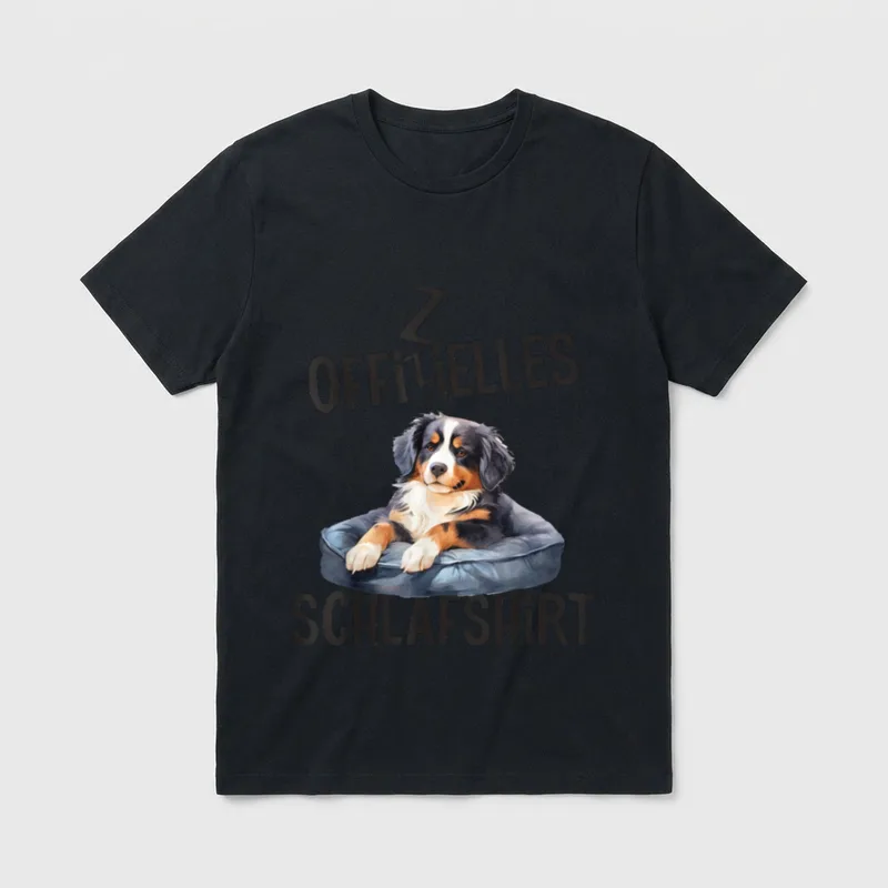 Offizielles Schlafshirt Berner Sennenhund Hund T-Shirt – Klassisches T-Shirt in Schwarz