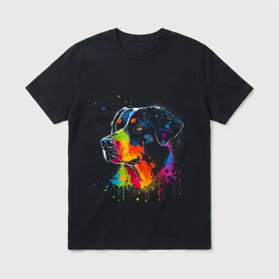 Appenzeller Sennenhunde Hundemalerei Aquarellfarbe T-Shirt – Klassisches T-Shirt in Schwarz